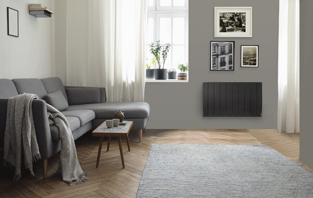 Radiateur électrique Galapagos horizontal gris