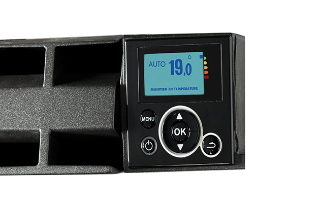 Radiateur électrique Galapagos horizontal gris