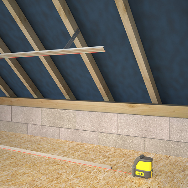 Première étape de l'installation d'un raccord en T PAI pour jonction rampant pied droit