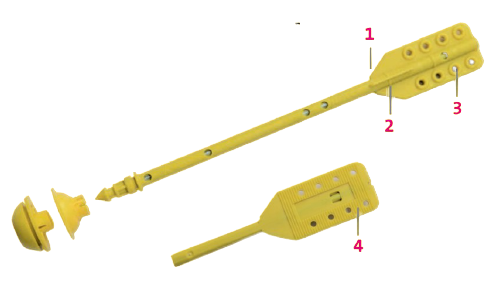 Shéma détaillé de la suspente integra 2 de la maruqe isover