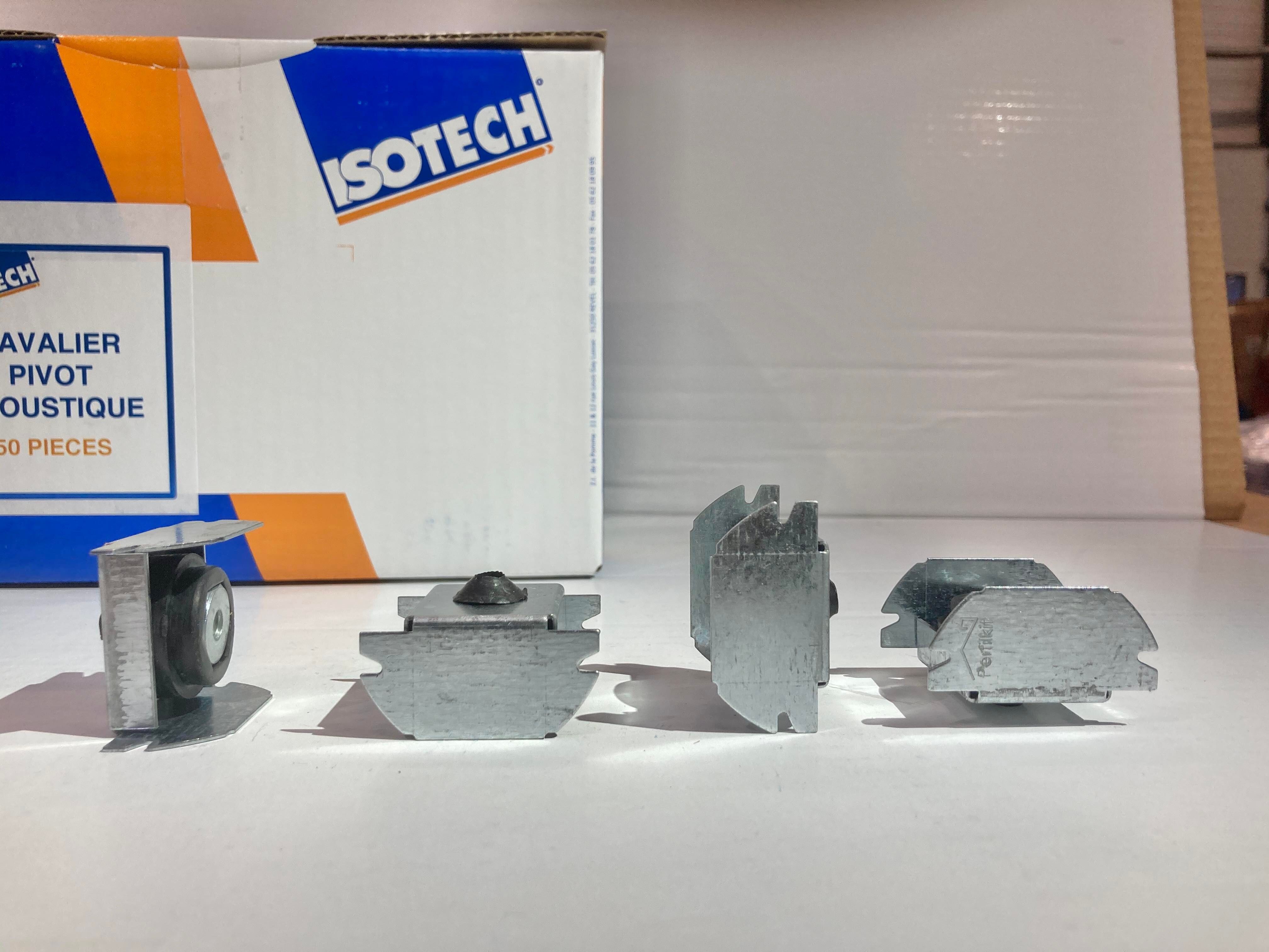 Présentation de tous les côtés du cavalier pivot acoustique de la marque PSP Isotech