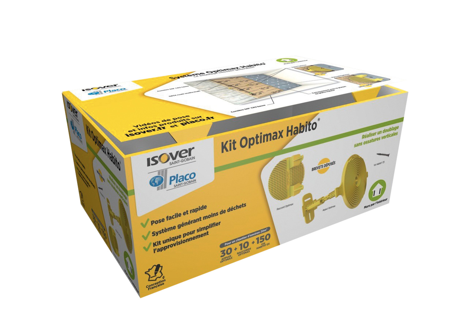 Présentation du kit Optimax Habito de la marque Isover