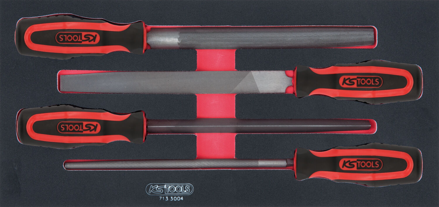 Module de limes demi-douces, 4 pièces ref : 713.3004 KS Tools