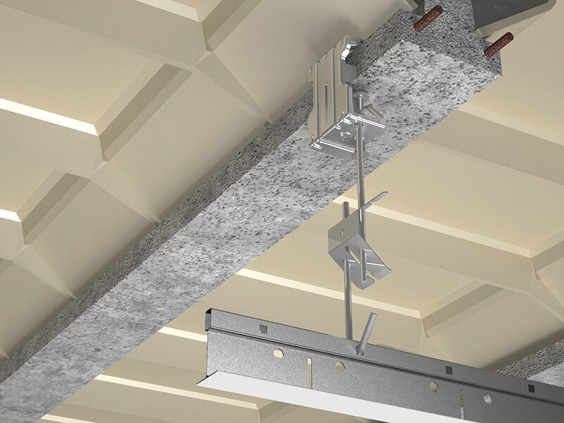 Grip HM de la marque PAI installé sur une poutrelle béton