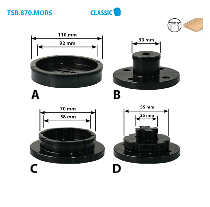 Coffret de 4 mâchoires pour mandrin Classic image