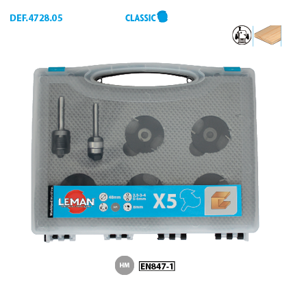 Coffret 5 Disques à rainer Classic image