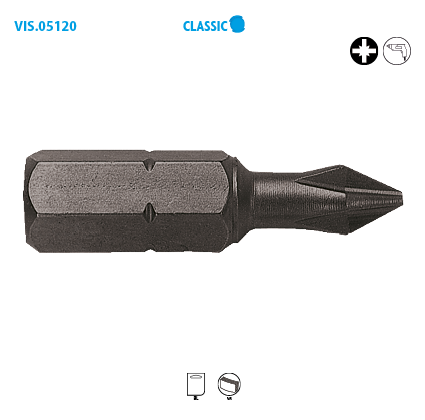 Embout de vissage série courte 1/4'' - POZIDRIV® Classic image