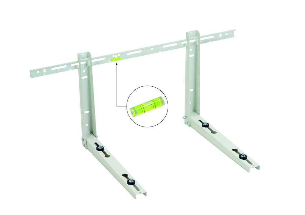 Support Au Sol Climatisation - Pvc Ivoire - Paire Mc Distribution - Support De Clim
