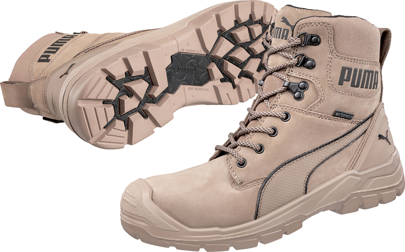 Chaussures de sécurité hautes Conquest STONE HIGH S3 CI HI HRO SRC - marron/gris image