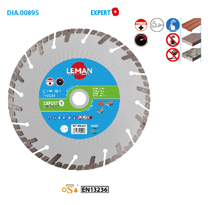 Disque diamant tuile/pierre Expert + image