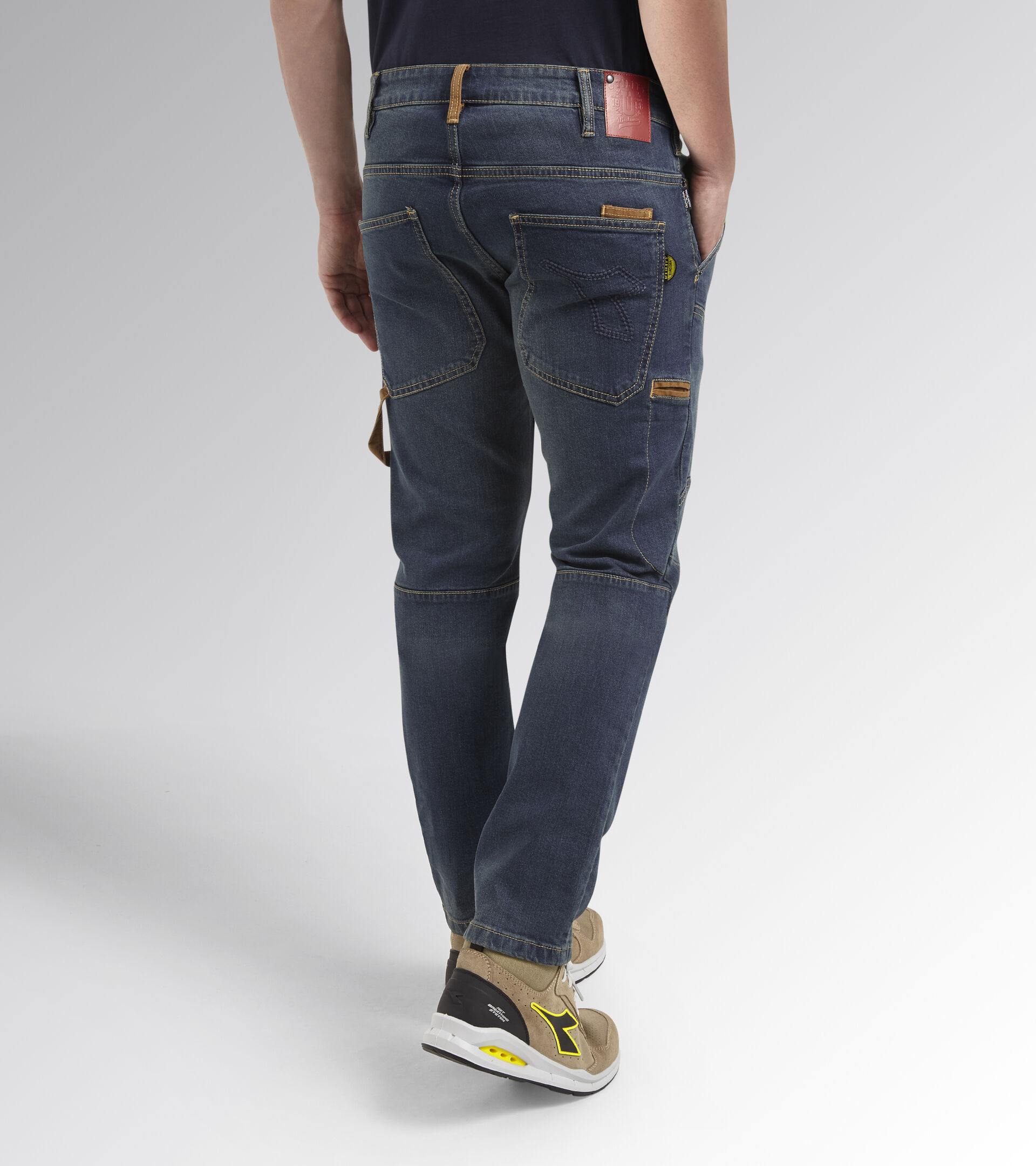Jean de travail élastique STONE PLUS - Denim lavé image