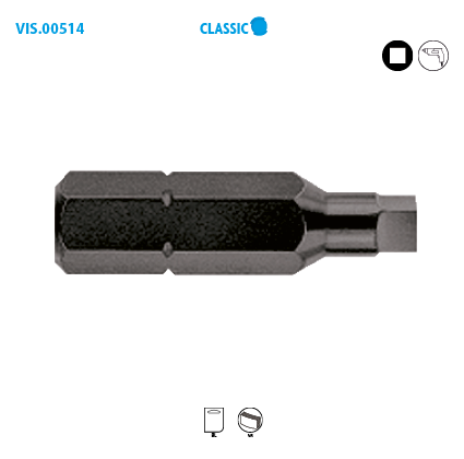 Embout de vissage série 1/4'' - CARRÉ Classic image