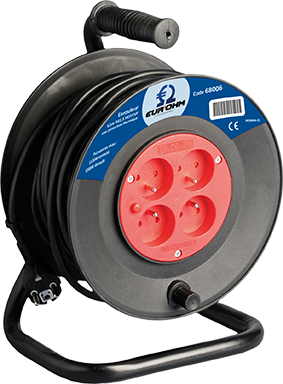 Enrouleur 4 prises 2P+T H05VV-F 3G1,5mm² - Noir image