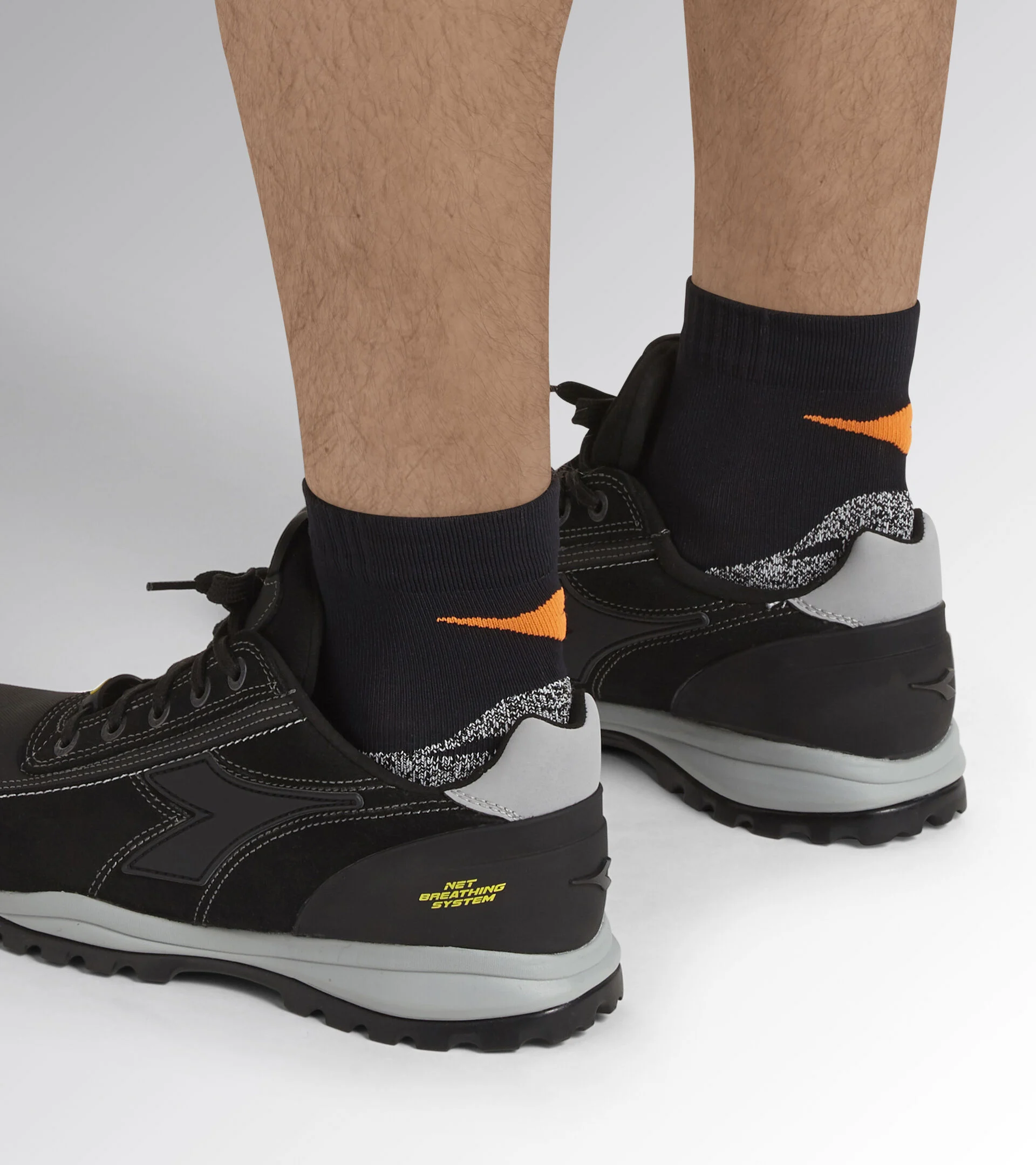 Chaussettes de travail élastiques respirantes en nylon et polypropylène - Noir image