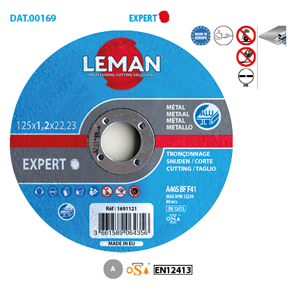 Boite de 25 disques à tronçonner plat aluminium Expert image