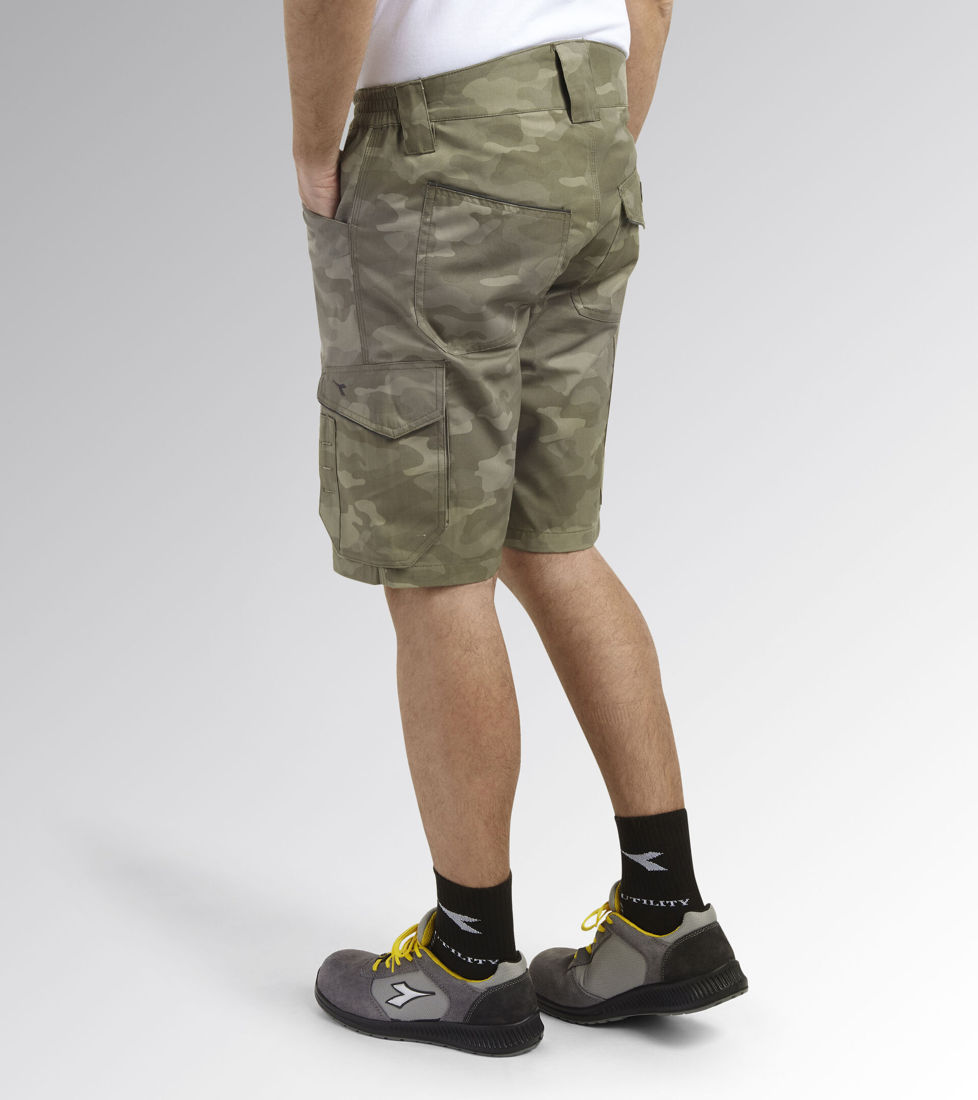 Bermuda de travail camouflage POLY - Aluminium image