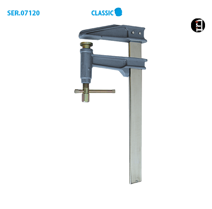 Boite de 4 serre-joints à pompe tige chromée/crantée Classic image