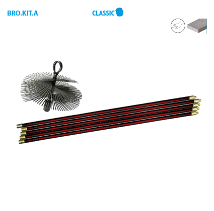Kit de ramamonage brosse acier 7m Classic image