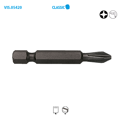 Embout de vissage série longue 1/4'' - POZIDRIV® Classic image