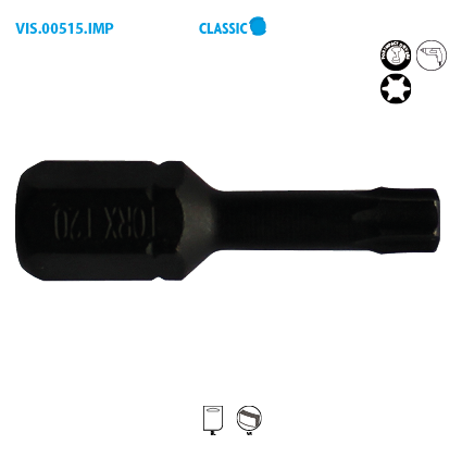 Embout de vissage série 1/4'' - TORX® impact Classic image