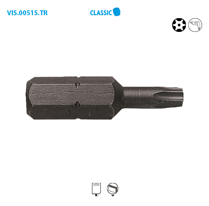 Embout de vissage série 1/4'' - TORX® percé Classic image
