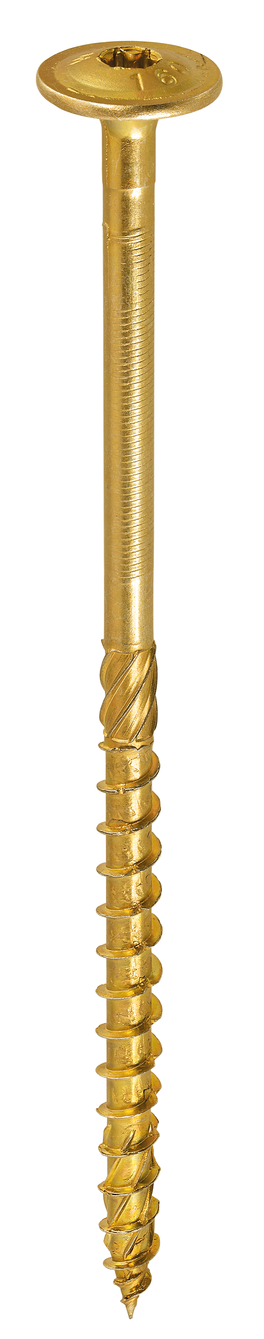 Vis à bois bichromatée - tête ronde - filetage partiel - empreinte torx - pointe anti-fendage image