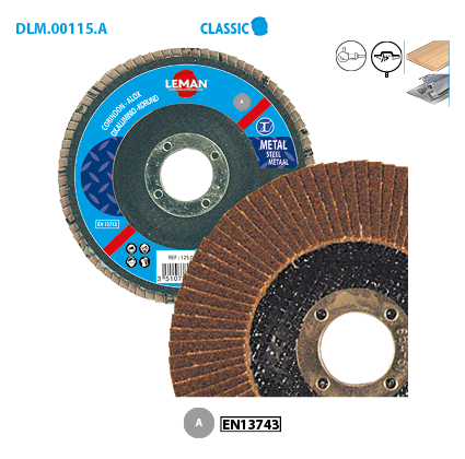 Boite de 10 disques à lamelles corindon pour métal Classic image