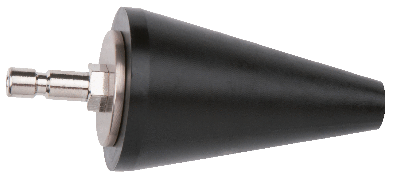 Adaptateur à cône en caoutchouc 45-14 mm, L. 75 mm image