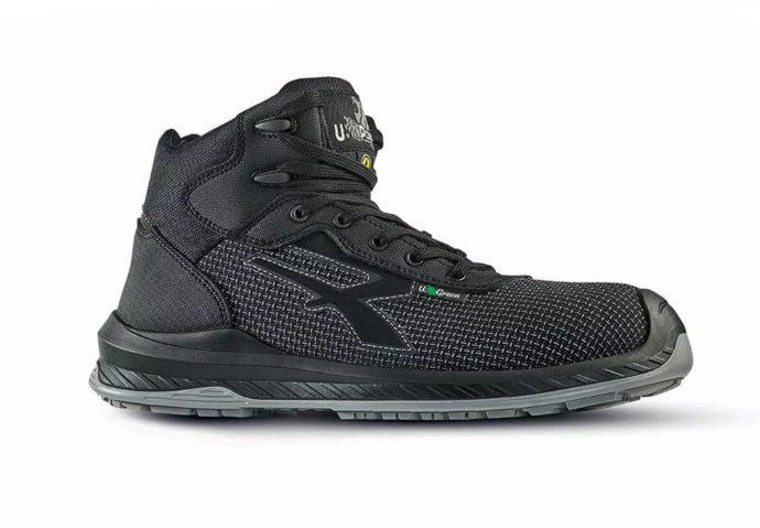 Chaussures de sécurité hautes LAND UK ESD S3 CI SRC - Noir image
