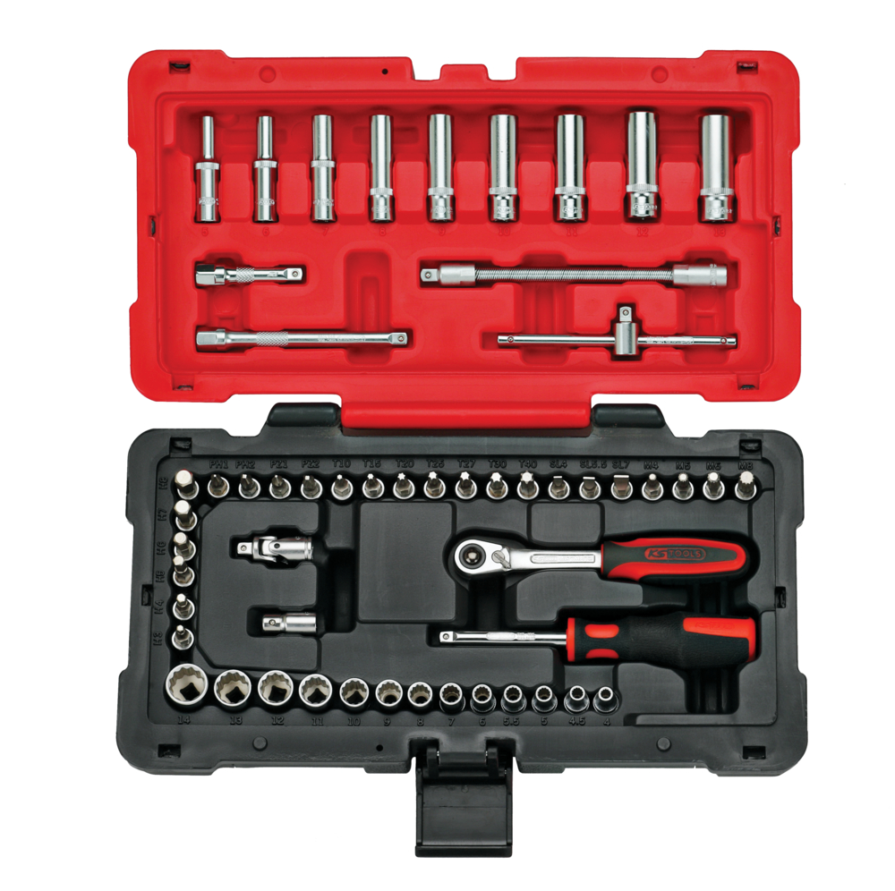 Coffret de douilles et accessoires ULTIMATE® 12 pans - 1/4'', 54 pièces image