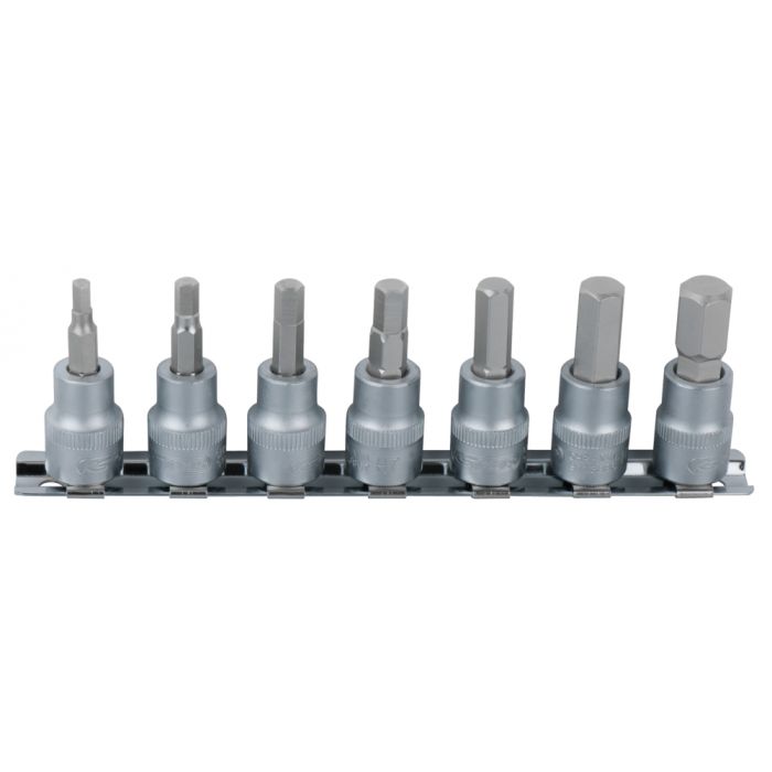 Rail de 7 douilles tournevis 6 pans ULTIMATE 1/4'', 2,5 - 8 mm image