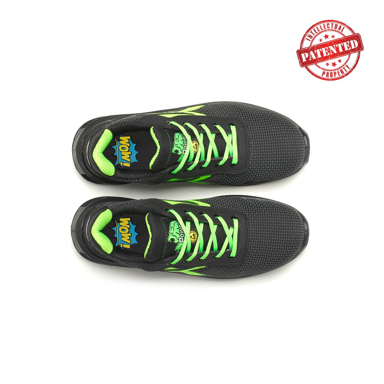 Chaussures de sécurité basses STRONG ESD S3 CI SRC - Noir/Vert image