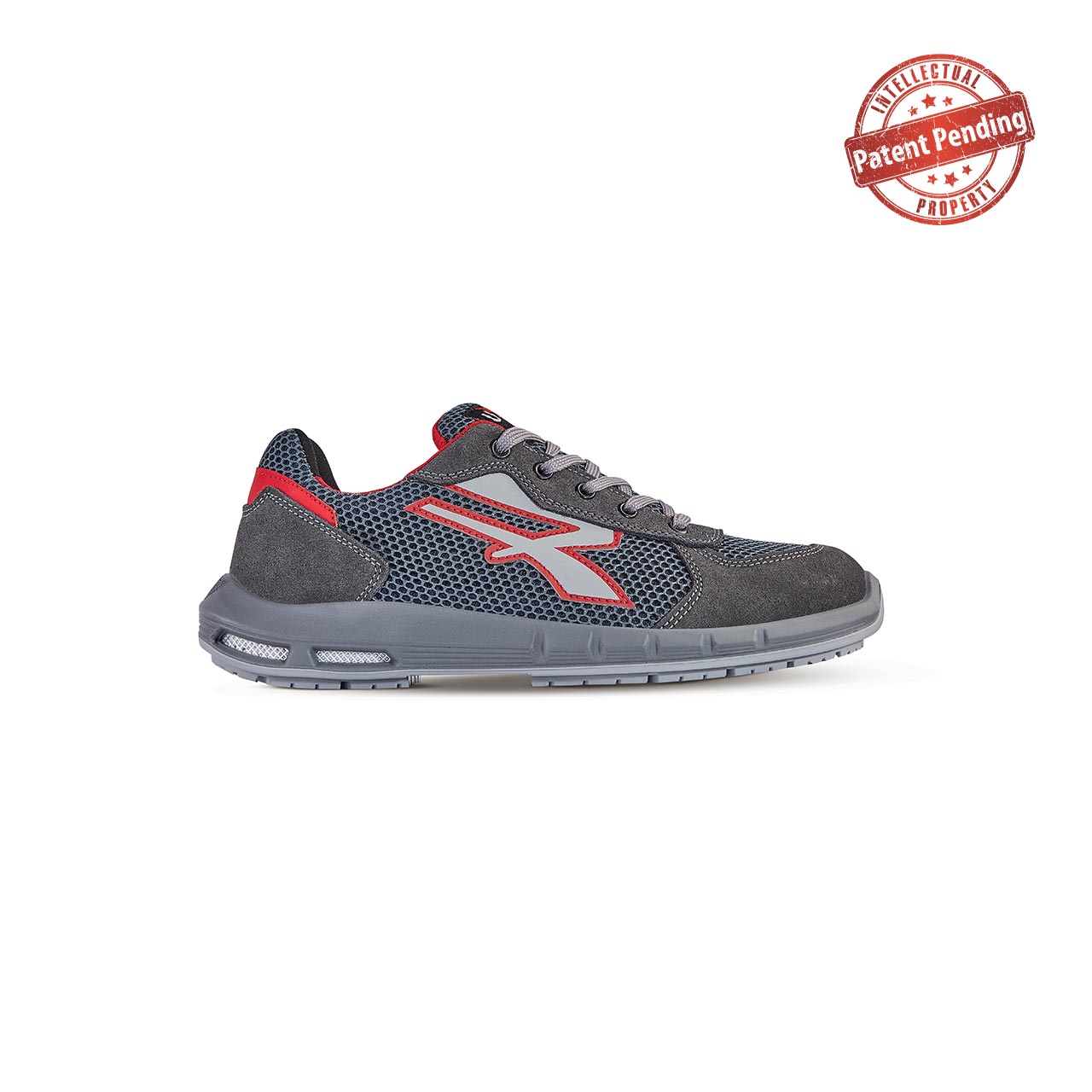 Chaussures de sécurité basses SKAT ESD PLUS S1P SRC - Gris/Rouge image