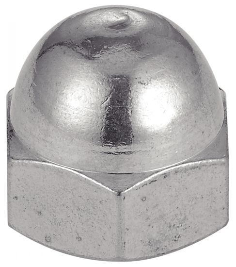 Ecrou borgne decolletés - Inox A1 image