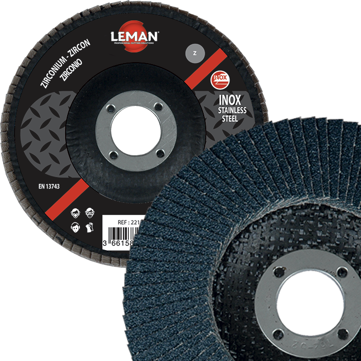 Boite de 10 disques à lamelles zirconium pour métal Expert image