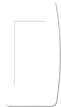 Plaque polycarbonate -  1/2 poste - Blanche - ESPRIT image