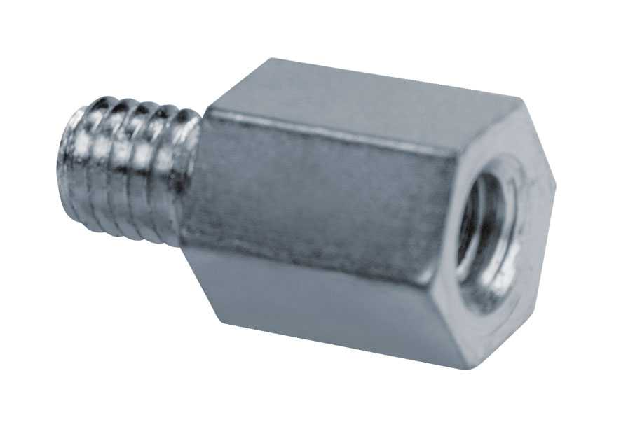 Raccord de réduction acier zingué - Femelle M8 - Male M7 - Boite de 50 image