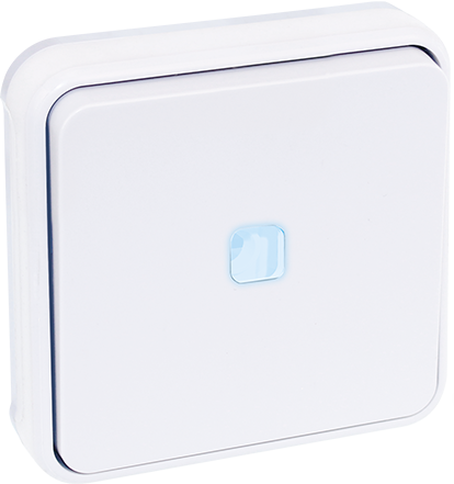 Bouton poussoir lumineux encastré - 10A - IP55 - OXXO image