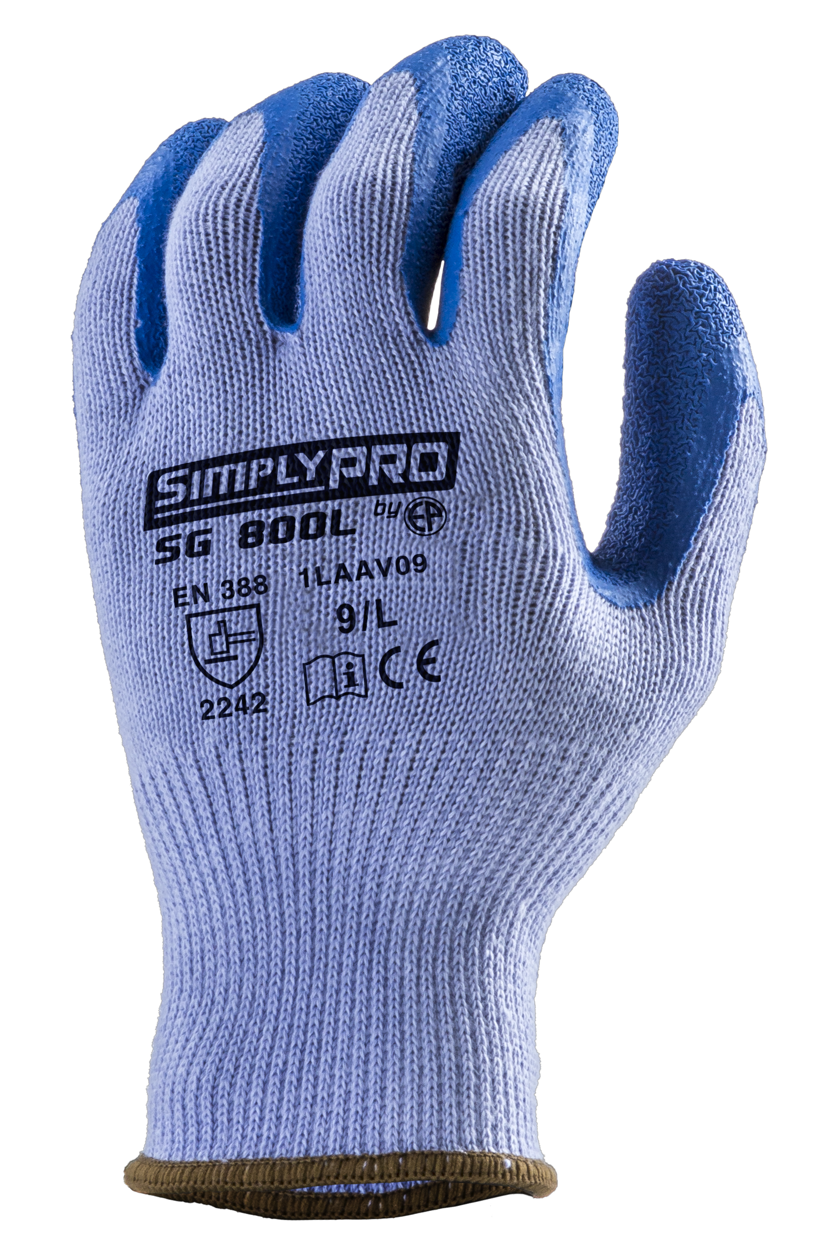 Lot de 10 paires de gants Manutention SIMPLY PRO SG800L paume latex image