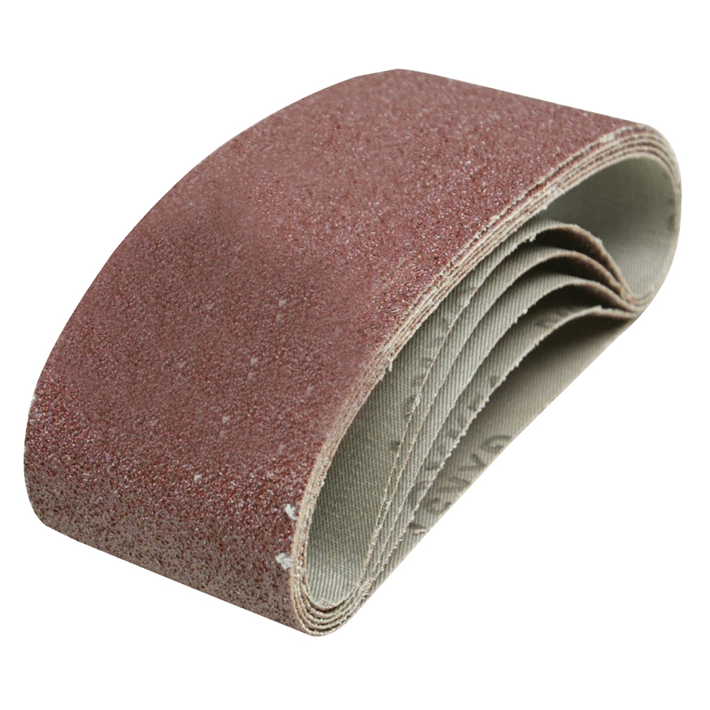 Lot De 10 Bandes Abrasives 75 X 457 Mm Grain P 240 - Pour Ponceuse à Bande Bois Et Métal
