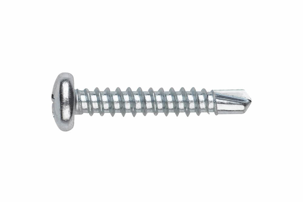Vis auto-perceuses filetées à tôle et PVC - Tête bombée - Empreinte Torx/OXBIT - Zinguée image