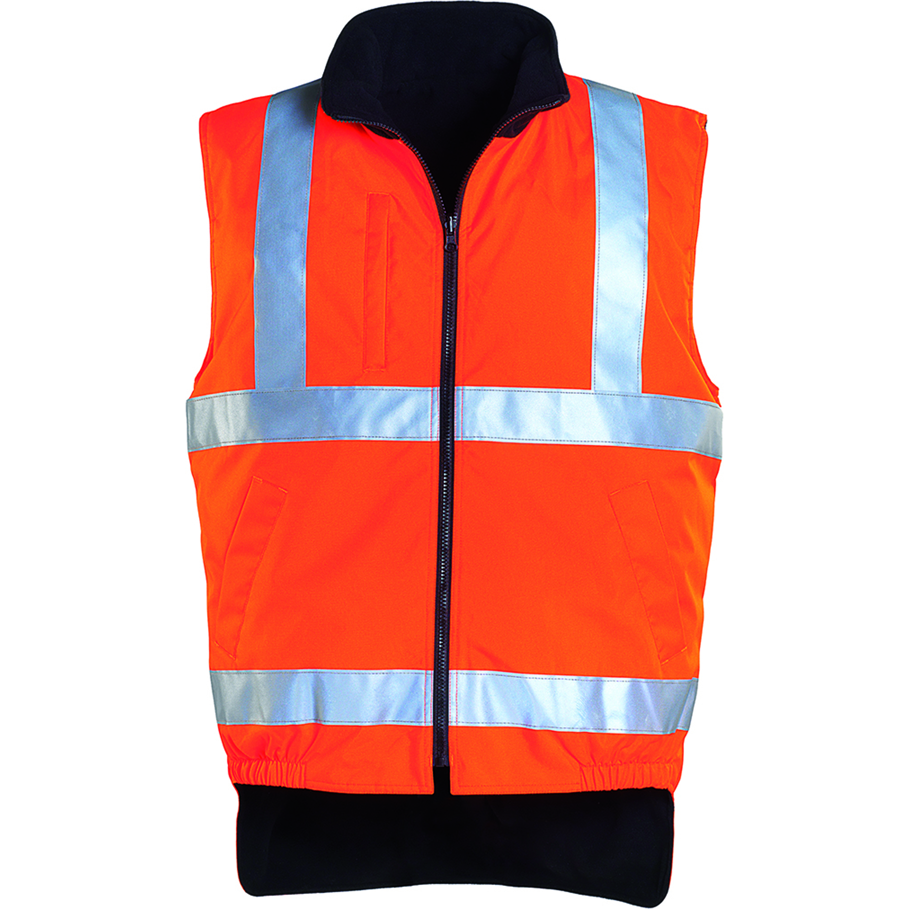Gilet de travail polaire sans manche haute visibilité HI-WAY - Orange Fluo image