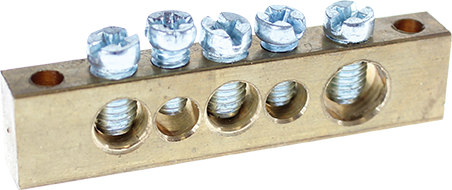 Barrette laiton 5 trous image