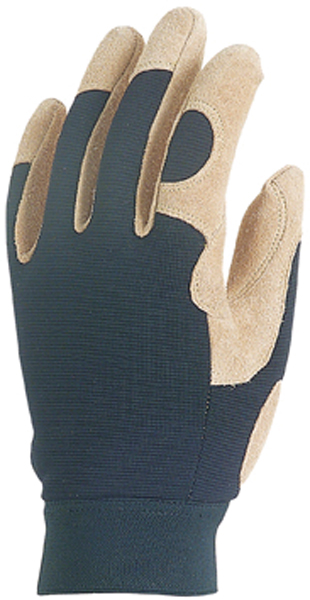 Lot de 12 paires de gants Manutention fleur porc - paume renfort - dos polyester image