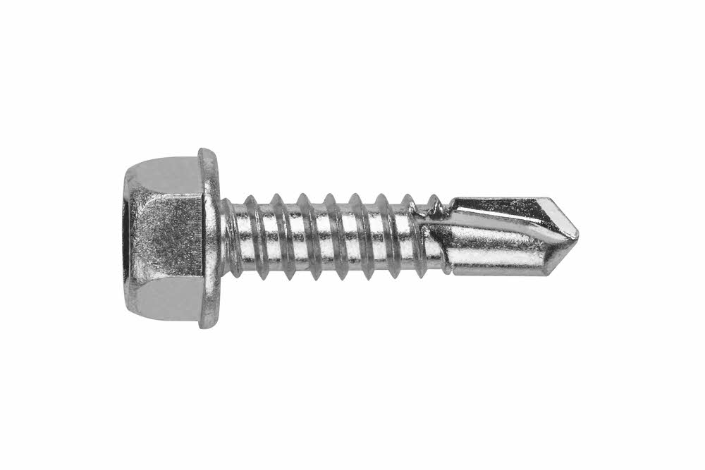 Vis autoperceuse - Tête hexagonale avec collerette estampée - Inox A2 image