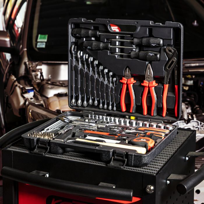 Coffret d'outillage généraliste 1/4'' - 1/2'', 103 pièces image