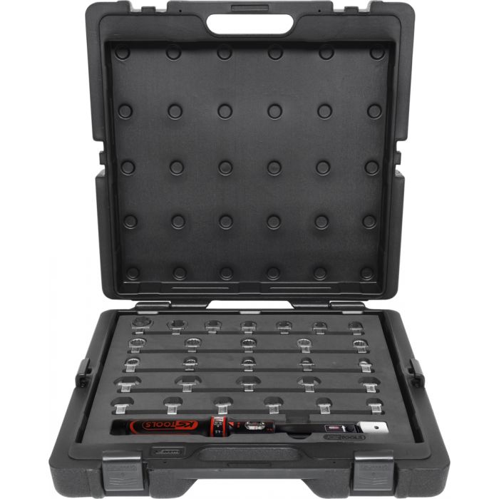 Jeu de clé dynamométrique à emmancher 3/8'' - 9x12 mm - 29 pcs avec certificat d'étalonnage image