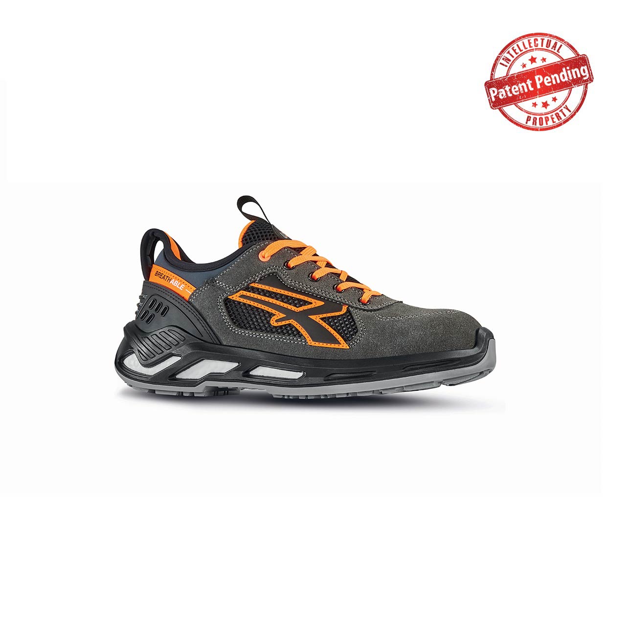 Chaussures de sécurité basses RYDER ESD S1P SRC - Gris/Orange image