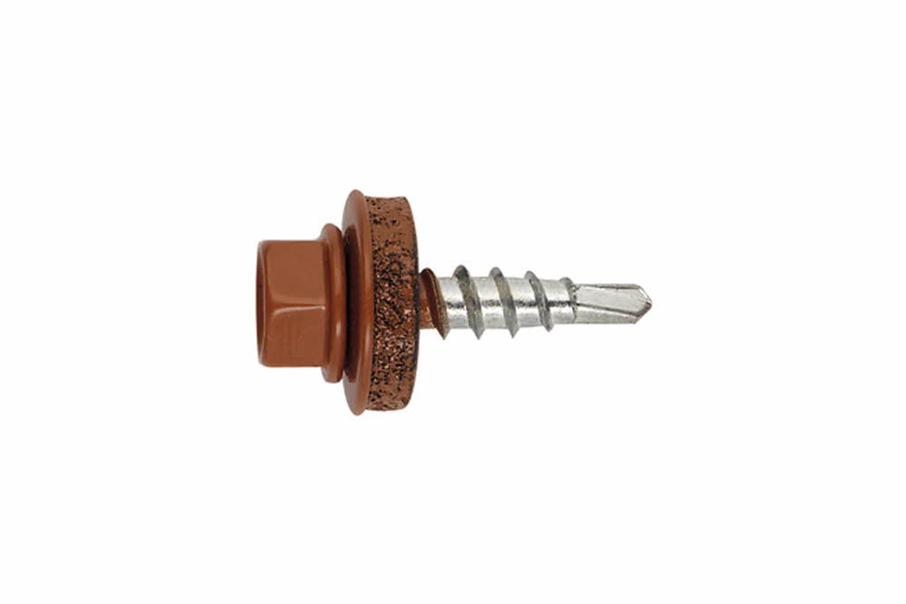 Vis autoperceuse acier-bois RAL 8004 - Marron cuivré image