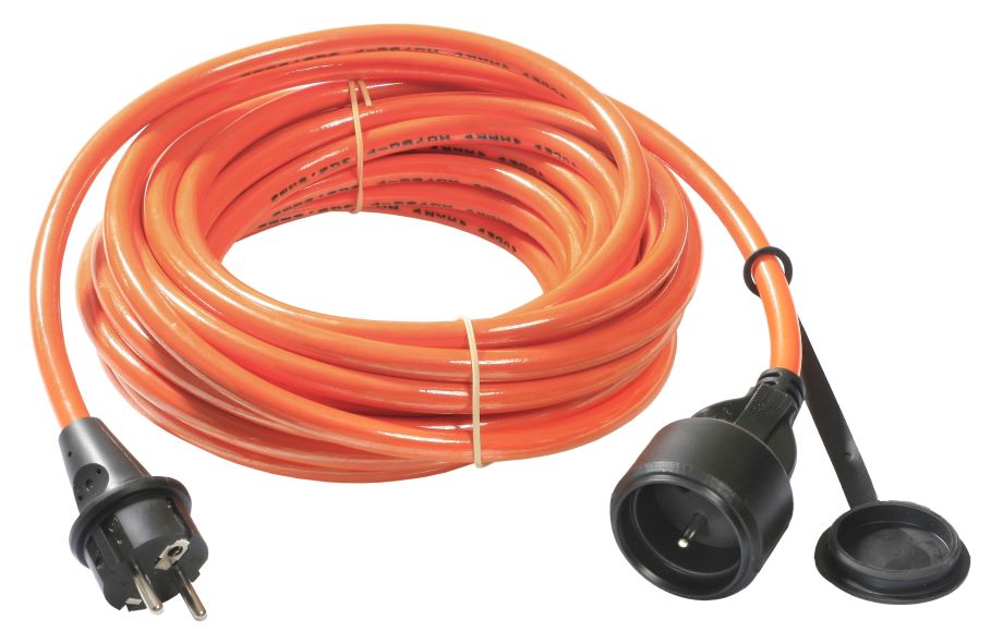 RALLONGE 2P+T 16A 230V H07BQ-F 3G2,5 - IP44 - ORANGE image